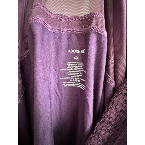 Adore Me Primrose Slip Dress Lingerie W/Lined Cups, Lace,Plus Size 4X Adjustable - Picture 6 of 6